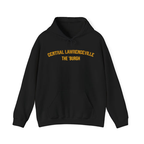 Central Lawrenceville - The 'Burgh Neighborhood Series - Unisex Heavy Blend™ Hooded Sweatshirt Hoodie Printify Black S