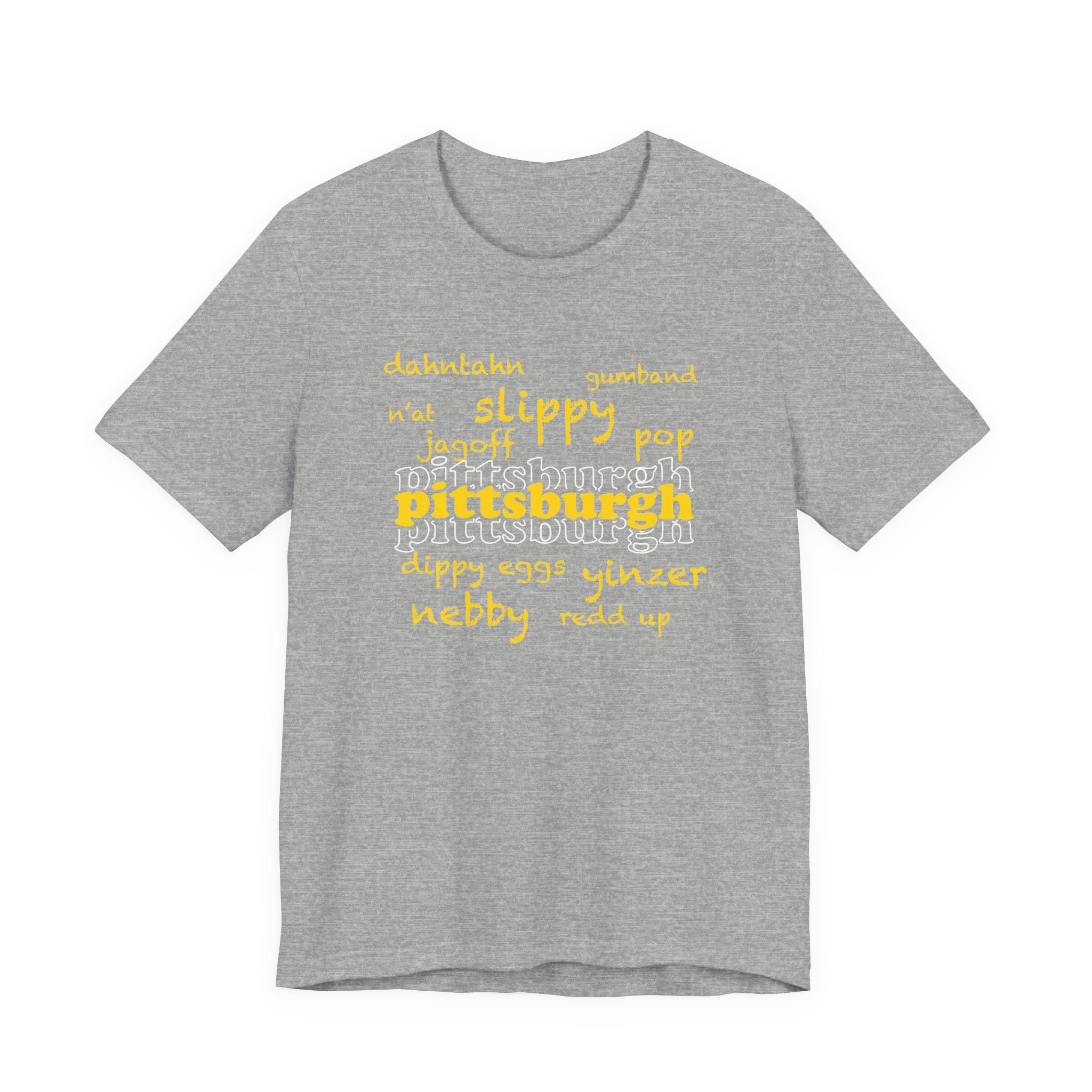Pittsburgh YInzer Slang Pittsburghese Short Sleeve T-Shirt