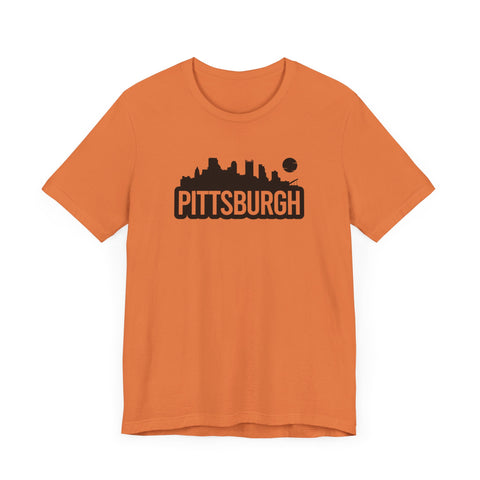 Pittsburgh Bold Skyline T-Shirt  - Unisex bella+canvas 3001 T-Shirt Printify   