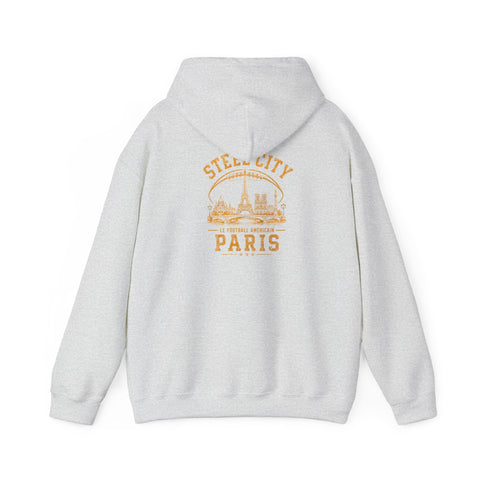 Steel City Paris - Unisex Heavy Blend™ Hooded Sweatshirt (Design on Back)