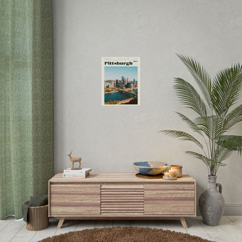 Pittsburgh Rolled Poster – Urban Decor Print on Archival Fine Art Paper