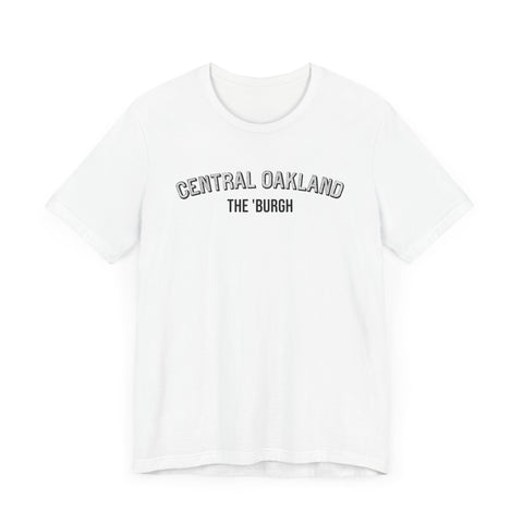 Central Oakland  - The Burgh Neighborhood Series - Unisex Jersey Short Sleeve Tee T-Shirt Printify   