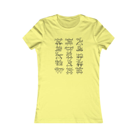 Pittsburgh Bridges Doodle - Women's Favorite Tee