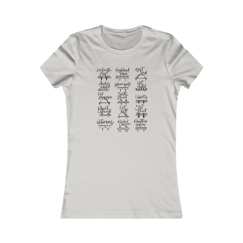 Pittsburgh Bridges Doodle - Women's Favorite Tee