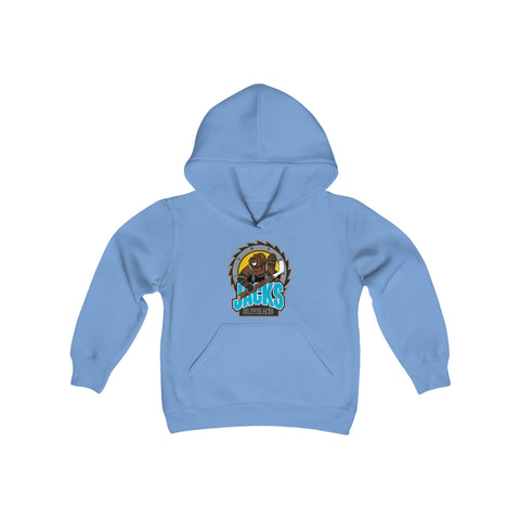 Cleveland Lumberjacks Hoodie (Youth) Late 90s Kids clothes Vintage Ice Hockey Carolina Blue S 