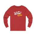 I'm Just Here for the Pierogies! - Pittsburgh Culture T-Shirt - Long Sleeve Tee Long-sleeve Printify XS Red 