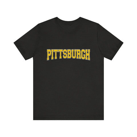 Pittsburgh Varsity Letters - Short Sleeve T-Shirt