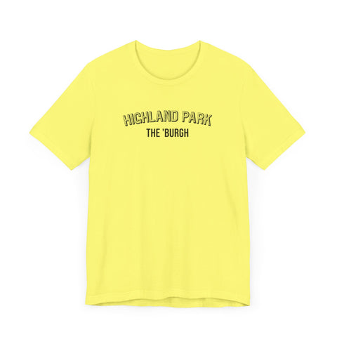 Highland Park  - The Burgh Neighborhood Series - Unisex Jersey Short Sleeve Tee T-Shirt Printify   