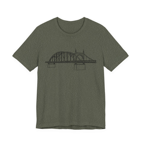 Pittsburgh Bridge Doodle - Unisex Jersey Short Sleeve Tee
