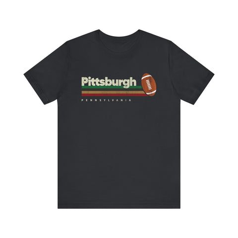Pittsburgh Vintage Football - Unisex Jersey Short Sleeve Tee