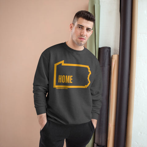 Pittsburgh, Pennsylvania, Home - Champion Crewneck Sweatshirt Sweatshirt Printify   