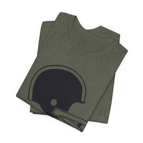 Classic Retro Football Helmet - Unisex Jersey Short Sleeve Tee