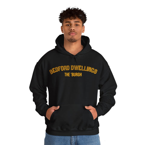 Bedford Dwellings - The 'Burgh Neighborhood Series - Unisex Heavy Blend™ Hooded Sweatshirt Hoodie Printify