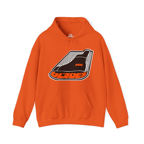 Erie Blades™ Hoodie Hoodie Vintage Ice Hockey Orange S 