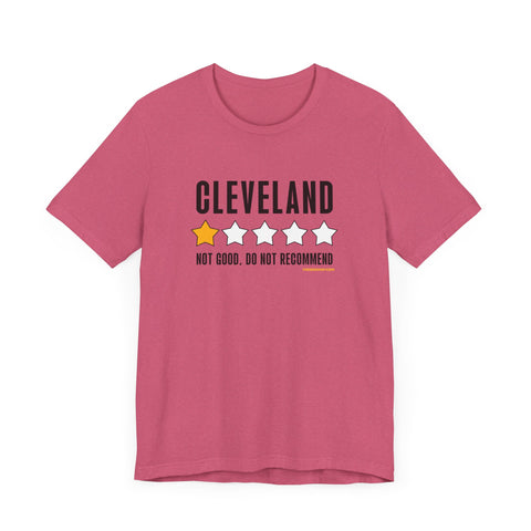 Cleveland Review 1 Star - Short Sleeve Tee T-Shirt Printify Heather Raspberry XS