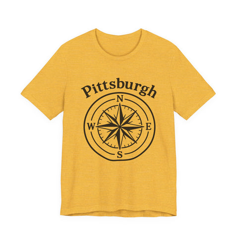 Pittsburgh Compass - Unisex Jersey Short Sleeve Tee
