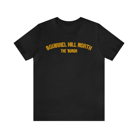 Squirrel Hill North - The Burgh Neighborhood Series - Unisex Jersey Short Sleeve Tee T-Shirt Printify Black M 