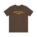 North Oakland - The Burgh Neighborhood Series - Unisex Jersey Short Sleeve Tee T-Shirt Printify Heather Brown XS 