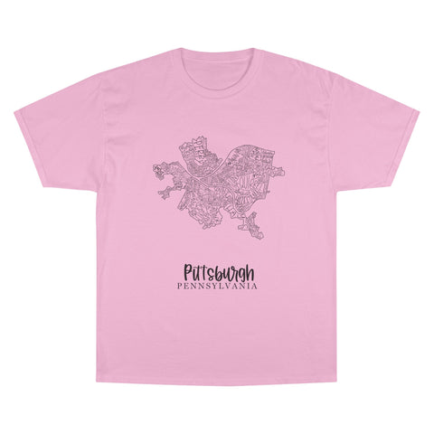 Pittsburgh Neighborhood Map T-Shirt