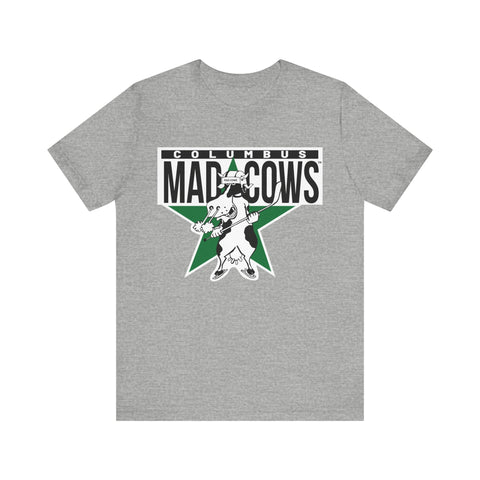 Columbus Mad Cows T-Shirt (Premium Lightweight) T-Shirt Vintage Ice Hockey Athletic Heather S 