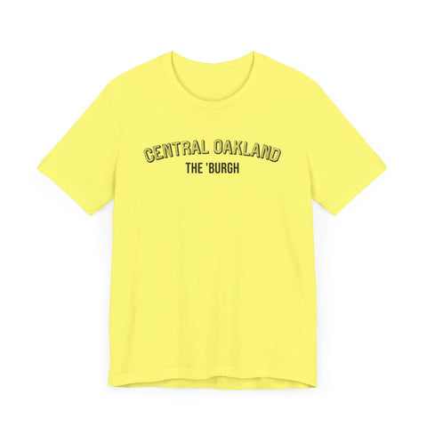 Central Oakland  - The Burgh Neighborhood Series - Unisex Jersey Short Sleeve Tee T-Shirt Printify   