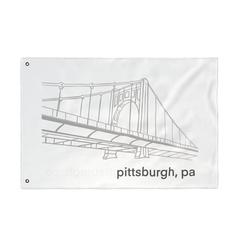 Clemente Bridge - Double Sided Flag