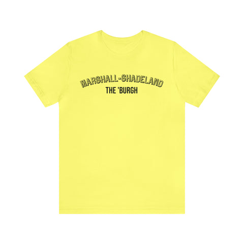 Marshall-Shadeland - The Burgh Neighborhood Series - Unisex Jersey Short Sleeve Tee T-Shirt Printify Yellow S 