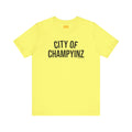 City of ChampYINZ - Short Sleeve Tee T-Shirt Printify Yellow S 