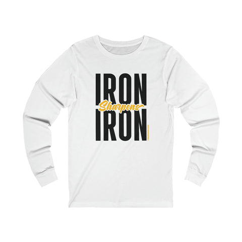 Iron Sharpens Iron - Tomlin Quote - Long Sleeve Tee Long-sleeve Printify XS White 