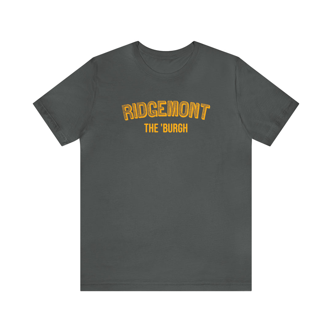 Ridgemont - The Burgh Neighborhood Series - Unisex Jersey Short Sleeve Tee T-Shirt Printify Asphalt S 
