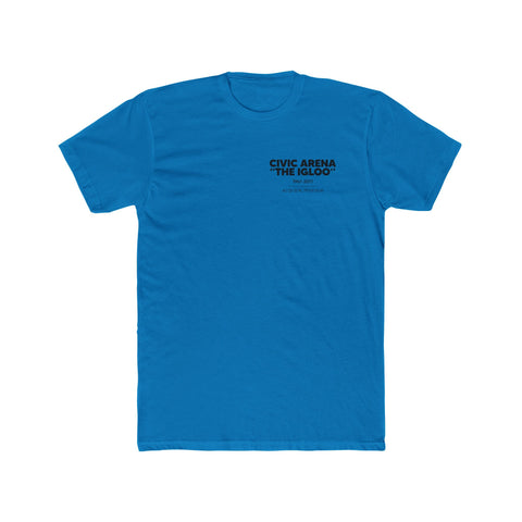 Pittsburgh Civic Arena "The Igloo" T-Shirt Print on Back w/ Small Logo T-Shirt Printify Solid Turquoise S 