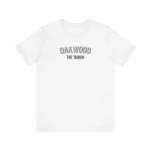 Oakwood - The Burgh Neighborhood Series - Unisex Jersey Short Sleeve Tee T-Shirt Printify White S 