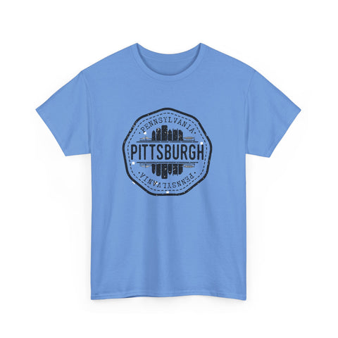 Pittsburgh Vintage Stamp - Unisex Heavy Cotton Tee