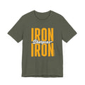 Iron Sharpens Iron - Proverbs 27:17 - Short sleeve T-shirt T-Shirt Printify Heather Military Green XS 