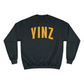 Yinz - Champion Crewneck Sweatshirt Sweatshirt Printify Black S 