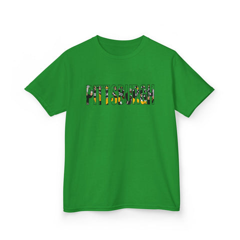 Pittsburgh Football Players - Kids Graphic T-Shirt