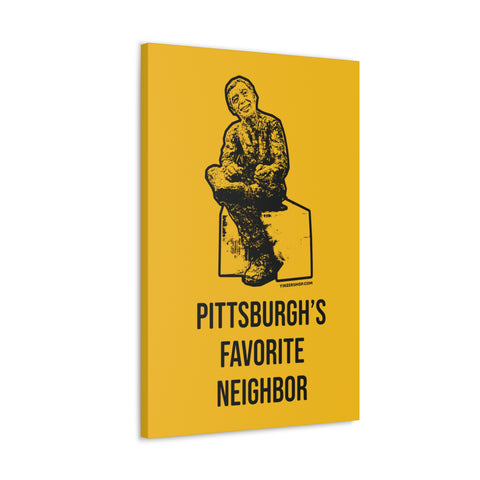 Pittsburgh's Favorite Neighbor - Canvas Gallery Wrap Wall Art Canvas Printify 20″ x 30″ 1.25" 