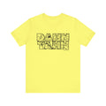 Dahntahn Map - Short Sleeve Tee T-Shirt Printify Yellow S