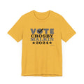 Vote Crosby Malkin 2024 - Election - Short Sleeve Tee T-Shirt Printify Heather Yellow Gold XS