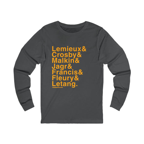 Famous Pittsburgh Penguins Ampersand - Long Sleeve T-Shirt