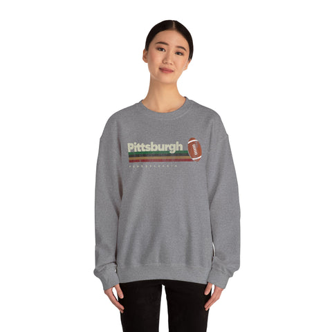 Pittsburgh Vintage Football - Heavy Blend™ Crewneck Sweatshirt