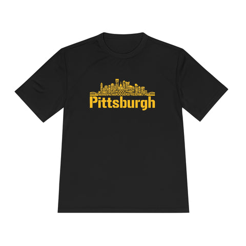 Pittsburgh Football Team Names - Sport-Tek Unisex Moisture Wicking Tee