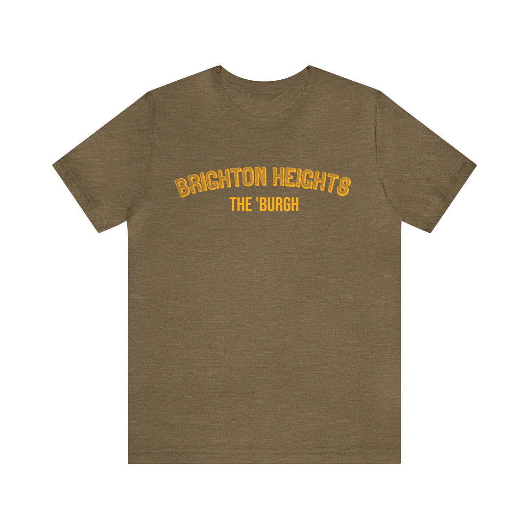 Brighton Heights  - The Burgh Neighborhood Series - Unisex Jersey Short Sleeve Tee T-Shirt Printify Heather Olive S 