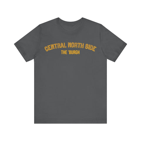 Central North Side  - The Burgh Neighborhood Series - Unisex Jersey Short Sleeve Tee T-Shirt Printify Asphalt S 