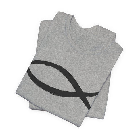 Christianity Fish Symbol - Unisex Jersey Short Sleeve Tee
