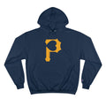 Heart of Pittsburgh - P for Pittsburgh Series - Champion Hoodie Hoodie Printify Navy S 