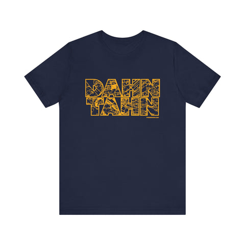 Dahntahn Map - Short Sleeve Tee T-Shirt Printify Navy XS