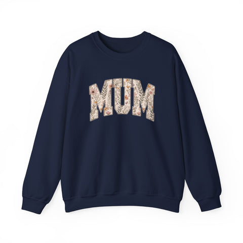 Pittsburgh “Mum” Sweatshirt – Yinzer Mother’s Day Crewneck Mom Floral Varsity