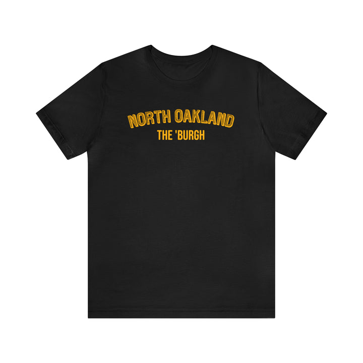 North Oakland - The Burgh Neighborhood Series - Unisex Jersey Short Sleeve Tee T-Shirt Printify Black S 