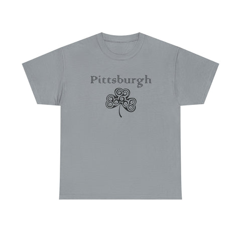 Pittsburgh Irish Clover - Unisex Heavy Cotton Tee